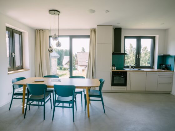 Apartmány EMMA v Jizerkách - apartmán HORIZONT - obývací pokoj